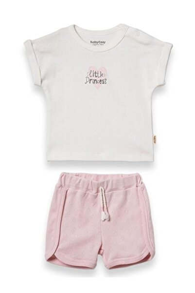 BabyCosy Organic Wear طقم تي شيرت وبنطلون للأطفال بأكمام قصيرة، 100% قطن، سلس...