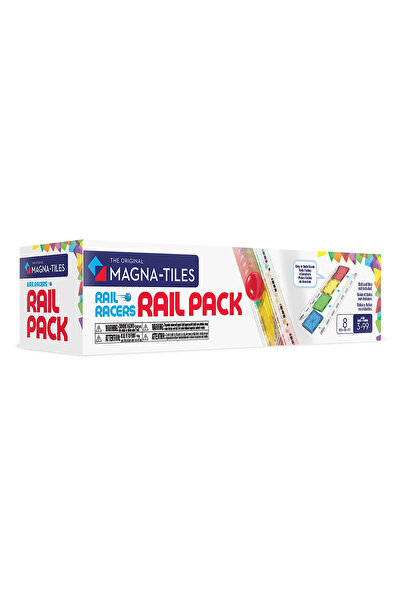 Magna Tiles MAGNA-TILES Rail Racer, extensie È™ine, 8 piese, varsta 3-9 ani