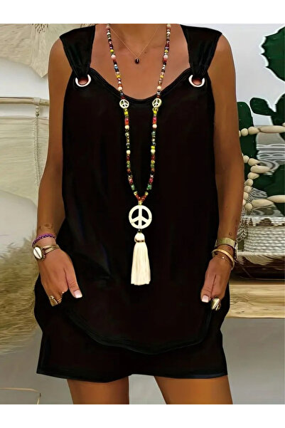 Wear Up Γυναικεία αμάνικη μπλούζα με λαιμόκοψη V με λεπτομέρεια ματιών μπλούζ...