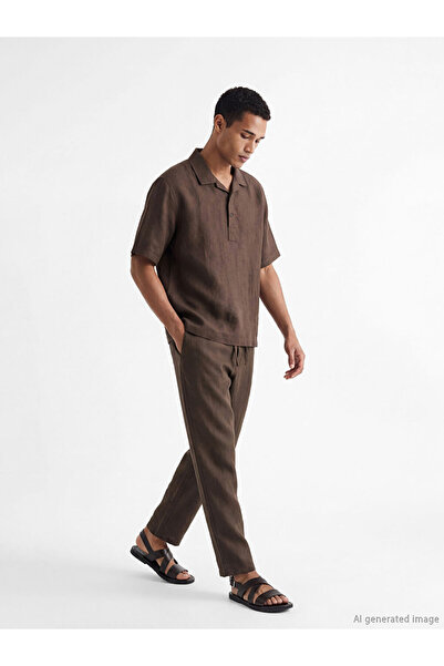 LC Waikiki Regular Fit 100% Linen Men's Shirt