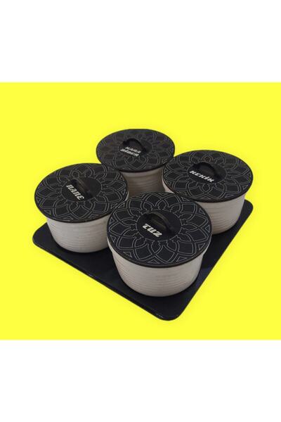 Empressco Porcelain 4-Piece Spice Rack Set