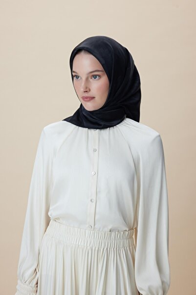 Maisa وشاح حرير كارتي تيفيل أنثراسايت 90 × 90