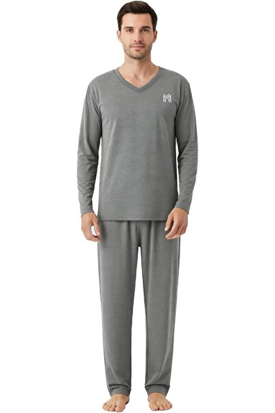 casme Mens Loungewear Sets Pajamas Set Soft Sleepwear Family Night Wear