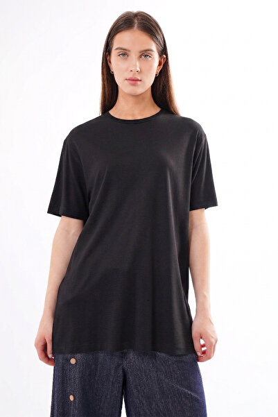 Ceremony Κοντομάνικη Μπλούζα Μπαμπού 161 Μαύρη