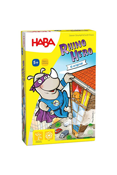 Floopy Joc de Echilibru Rhino Hero Haba, Constructie Zgarie-Nori 3D, Varsta 5...