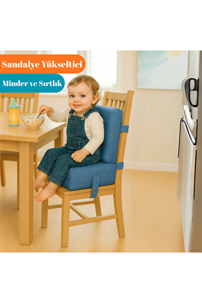 MİRALAY Bebekler ve Çocuklar İçin Sandalye Yükseltici Mama Sandalyesi Minderi...