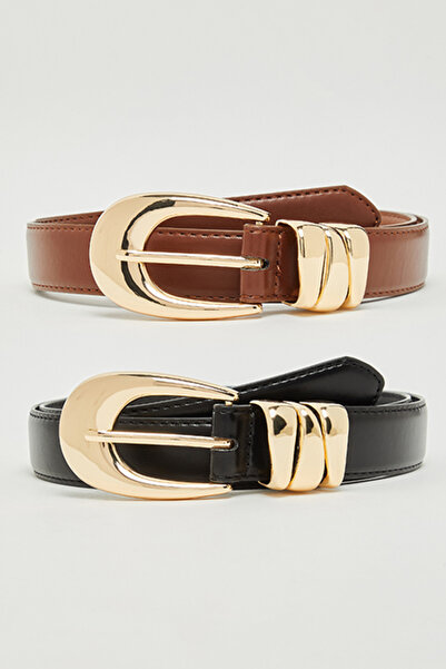 R&B 2 Pack Buckle Belts