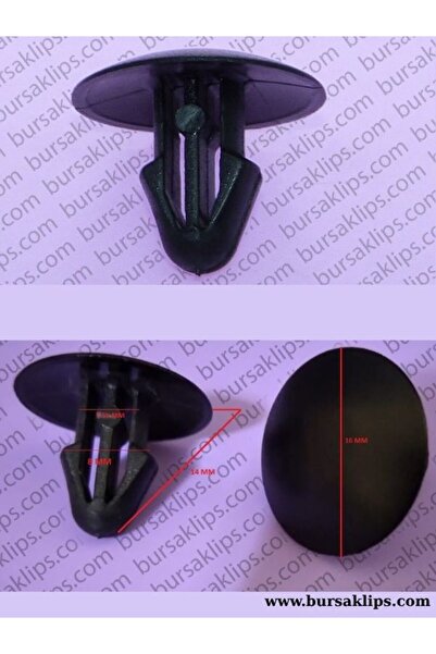 bursaklips 4183- مشبك غطاء محرك هوندا 91504-TBA-A01 (10 قطع)