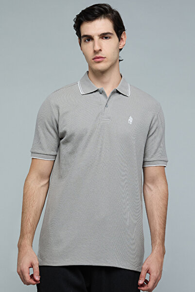 R&B Logo Detail Polo T-Shirt with Short Sleeves