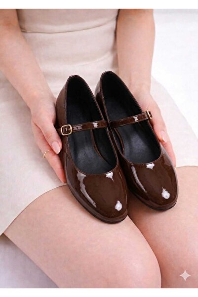 MAYA SHOES Babet Yuvarlak Burunlu Kapalı Babet Ortopedik Yeni Sezon