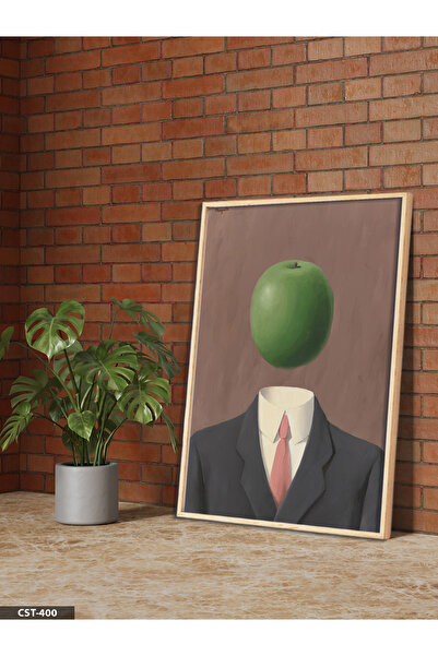 Evinemoda Μαγκρίτ: Ο Γιος του Ανθρώπου - Ενιαίος Πίνακας με Ξύλινο Πλαίσιο