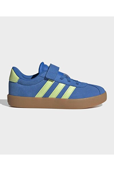 adidas حذاء VL Court 3.0 Vecro Closure - لون Bright Royal/Pulse Lime/Gum