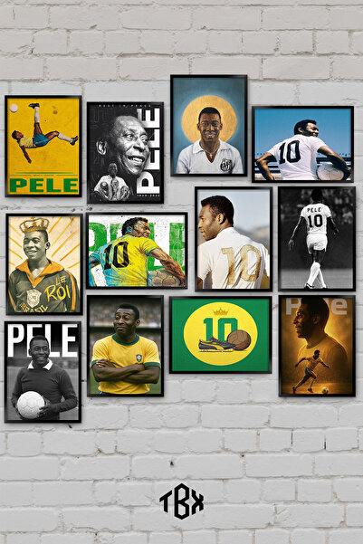 tablomaxtbx Σετ ζωγραφικής MDF 12 τεμαχίων Pele Football Legend Παγκόσμιο Κύπ...