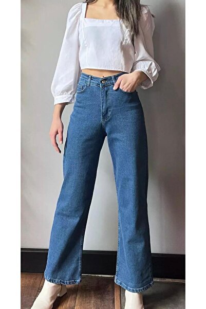 LA TUBA ΝΕΑ ΣΕΖΟΝ ΨΗΛΟΜΕΣΩΤΑ ΕΛΑΣΤΙΚΑ ΠΑΝΤΕΛΟΝΙΑ ΤΥΠΟΥ PALAZZO ΣΕ ΑΝΟΙΧΤΟ ΜΠΛ...