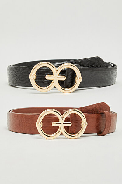 R&B 2 Pack Double Ring Belts