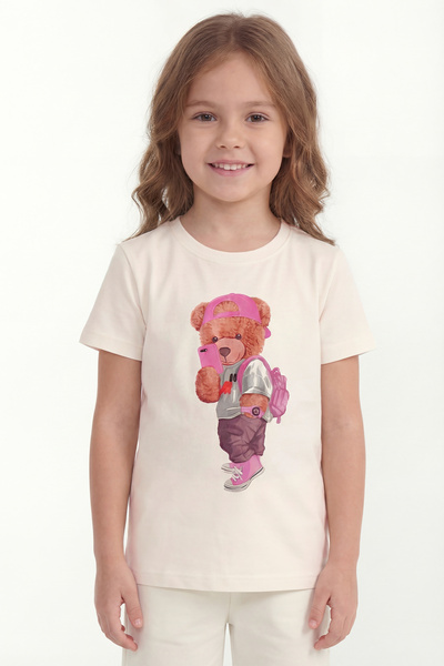 par lingerie pl Girl's T-Shirt Short Sleeve Printed B1