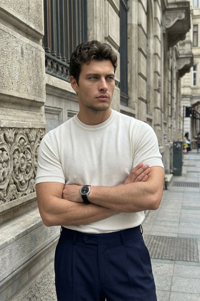 Livio Ferri Ανδρικό μπλουζάκι Arita Cotton Knitwear με εξαιρετικά απαλή υφή