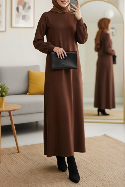 HİJABAYA Φόρεμα με στρογγυλή λαιμόκοψη και μακριά μανίκια