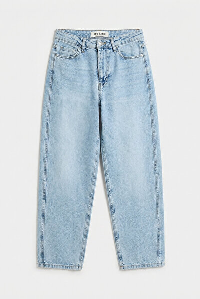 it's basic Γυναικείο Ice 4s6-3 Relax Fit εύκαμπτο υφασμάτινο τζιν