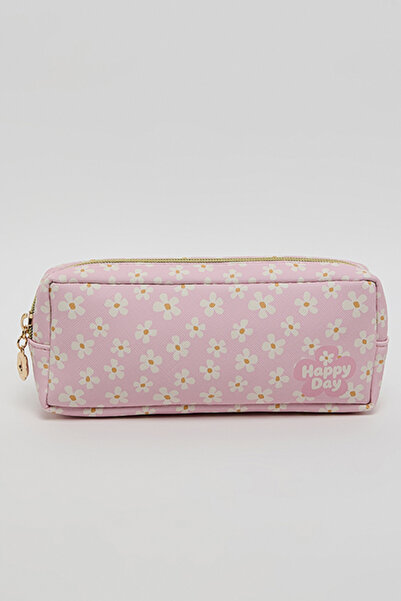 R&B Floral Print Pencil Pouch