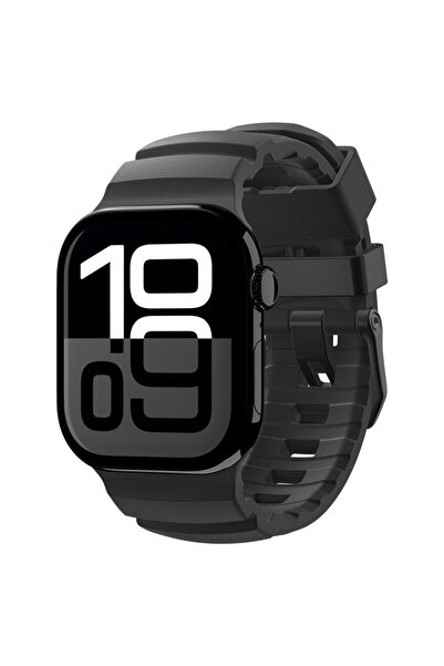 Spigen Λουράκι σιλικόνης, μαύρο - Apple Watch 49mm/46mm/45mm/44mm