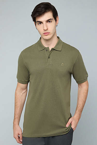 R&B Solid Polo T-Shirt with Short Sleeves