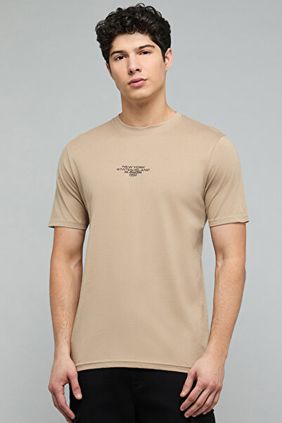 R&B Printed T-Shirt with Crew Neck and Short Sleeves
