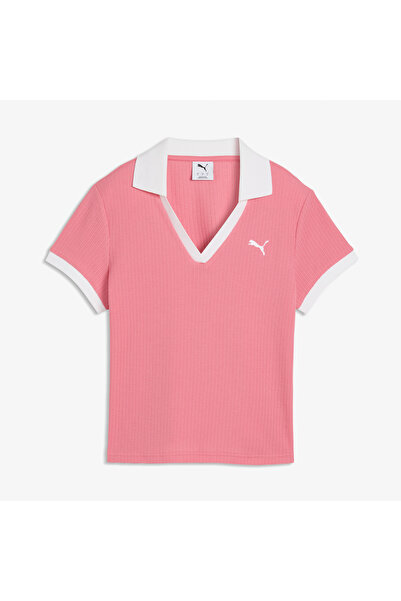 Puma Γυναικεία ροζ πόλο μπλούζα Wardrobe Ess