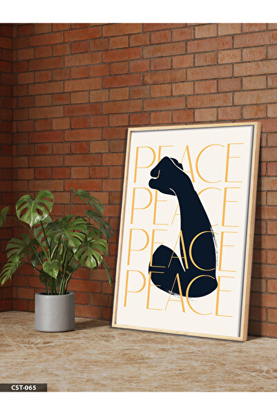 Evinemoda Εικόνα Peace One Piece με ξύλινο πλαίσιο