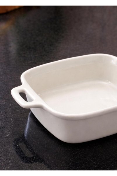 ACAR Pure Karmen 12 cm Square Oven Dish Tkebt White