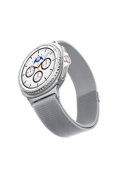 Spigen Metal Fit, ασημί - Samsung Samsung Galaxy Watch 8 (40/44/46mm)