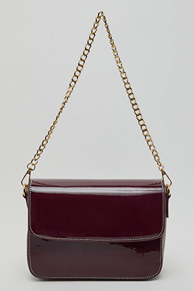 R&B Glossy Flap Shoulder Bag