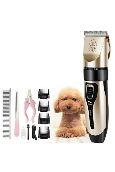 Genel Markalar Ayarlanabilir Şarjlı Kedi Köpek Tıraş Makinesi, Tüy Kesme Apar...
