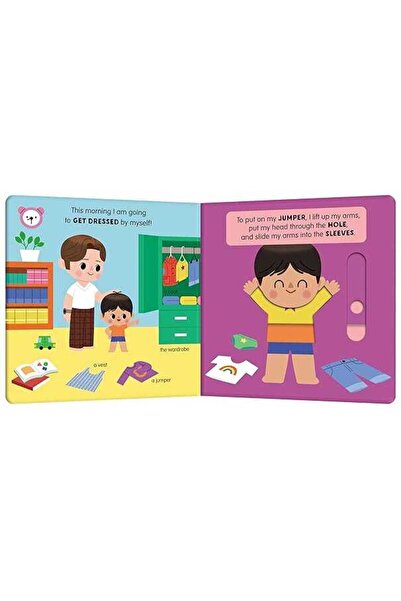Auzou Books أوزو يرتدي ملابسه - كتابي الأول المتحرك ذو الصفحات الملونة