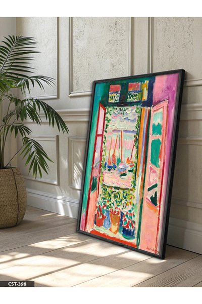 Evinemoda Matisse poster, jednodijelna crna slika u drvenom okviru