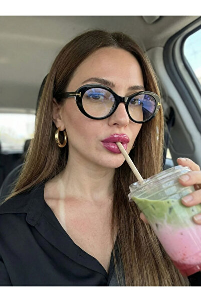 BluePepper نظارات نسائية زرقاء للحماية من الضوء مع إطار بيضاوي خفيف الوزن 52 ...