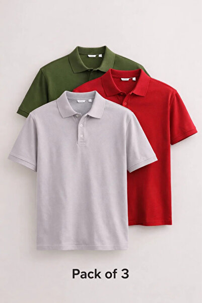 MATERIAL Κοντομάνικο polo - Μαύρο - Χαλαρό