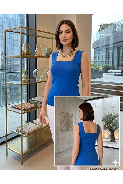 ÖZZYFASHION رياضي تريكو برقبة مربعة