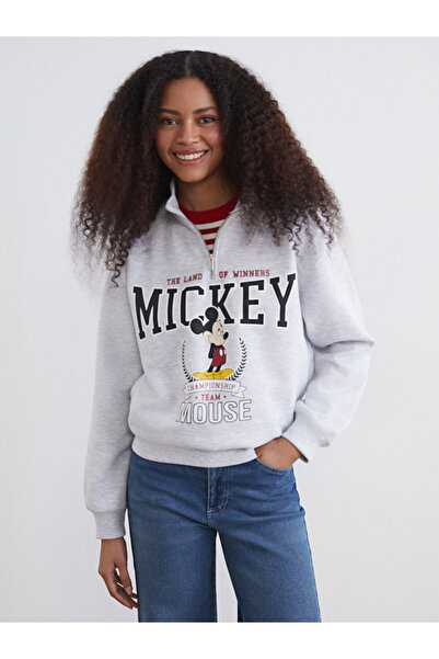LC Waikiki Hanorac gros de damă cu imprimeu Mickey Mouse