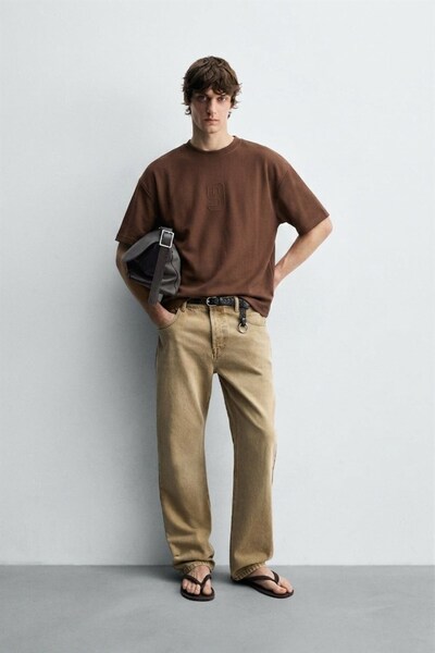 The Champ Clothing Ανδρικό μπλουζάκι Oversize 2 Threaded Mono Nine με λεπτομέ...