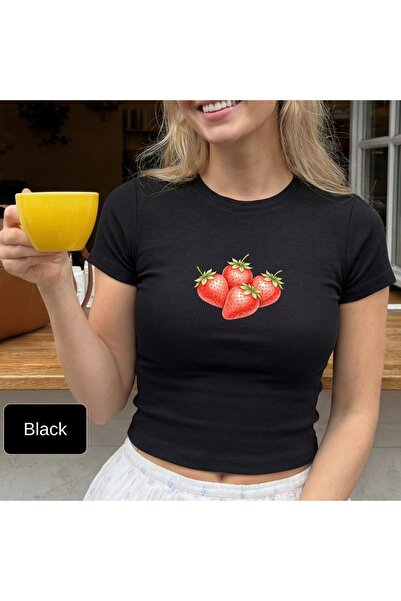 ZAVIXO Γυναικείο Βασικό Crop T-Shirt με εφαρμοστό ελαστικό ύφασμα, μοντέρνο στυλ