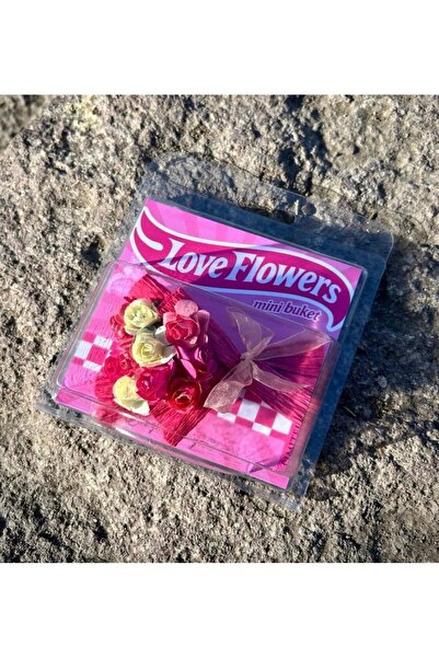 MS Garaj / HOT FLOWERS MİNİ BUKET ÇİÇEK AYNALI ÇOK GÜZELSİN YAZILI