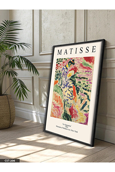 Evinemoda Matisse poster, jednodijelna crna slika u drvenom okviru