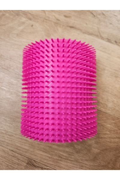Print Zone Cat and Dog Corner Scratcher and Hair Collector Comb - Pet Massage...