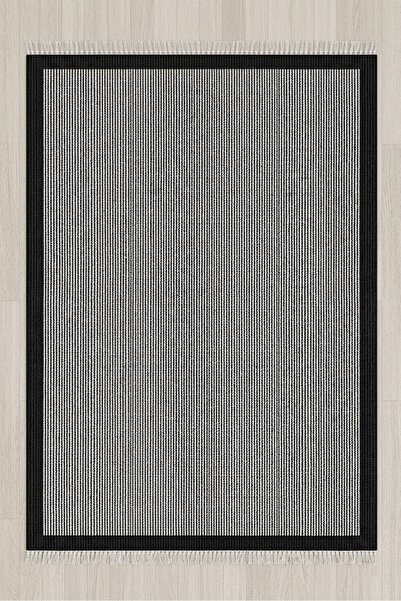 Gergef House MONOKROM Desenli Dokuma Taban Modern Dekoratif Halı