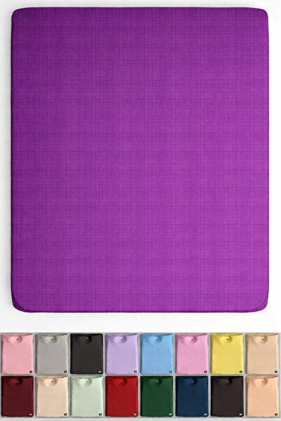 İQON Ranforce Woven Flat Sheet Double Size Purple Ptr