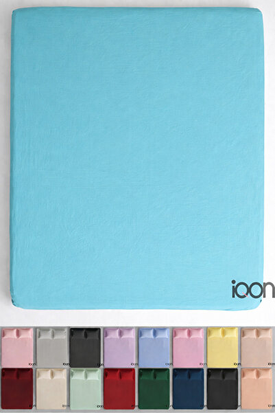 İQON Ranforce Woven Flat Sheet Double - Turquoise