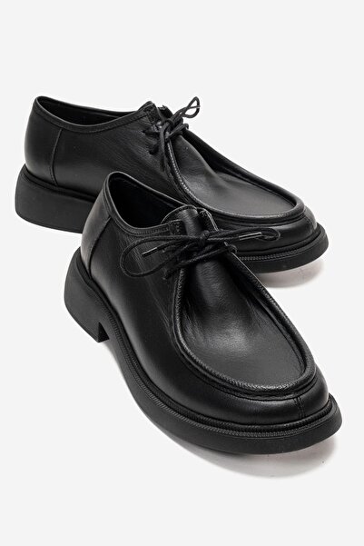 Zeynep Sıradağlı Loafer de damă Luna din piele naturală, negru