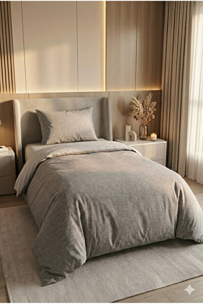 Miabella Home Σετ Μονό Βαμβακερό Παπλωματοθήκη με Ελαστικό Σεντόνι