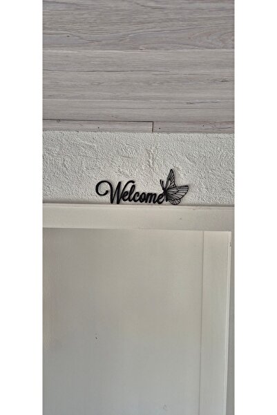 DU&ER Welcome Door Decoration Wall Decor – Modern Wooden Welcome Sign Entranc...